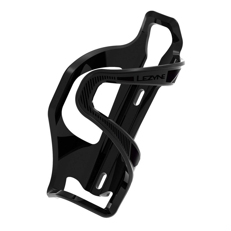 LEZYNE Flow Cage E SL-L, Matrix Water Bottle Holder, Left Clamped, Black, 1-BC-FLSLL-V204 Bottle Holder, 48 g
